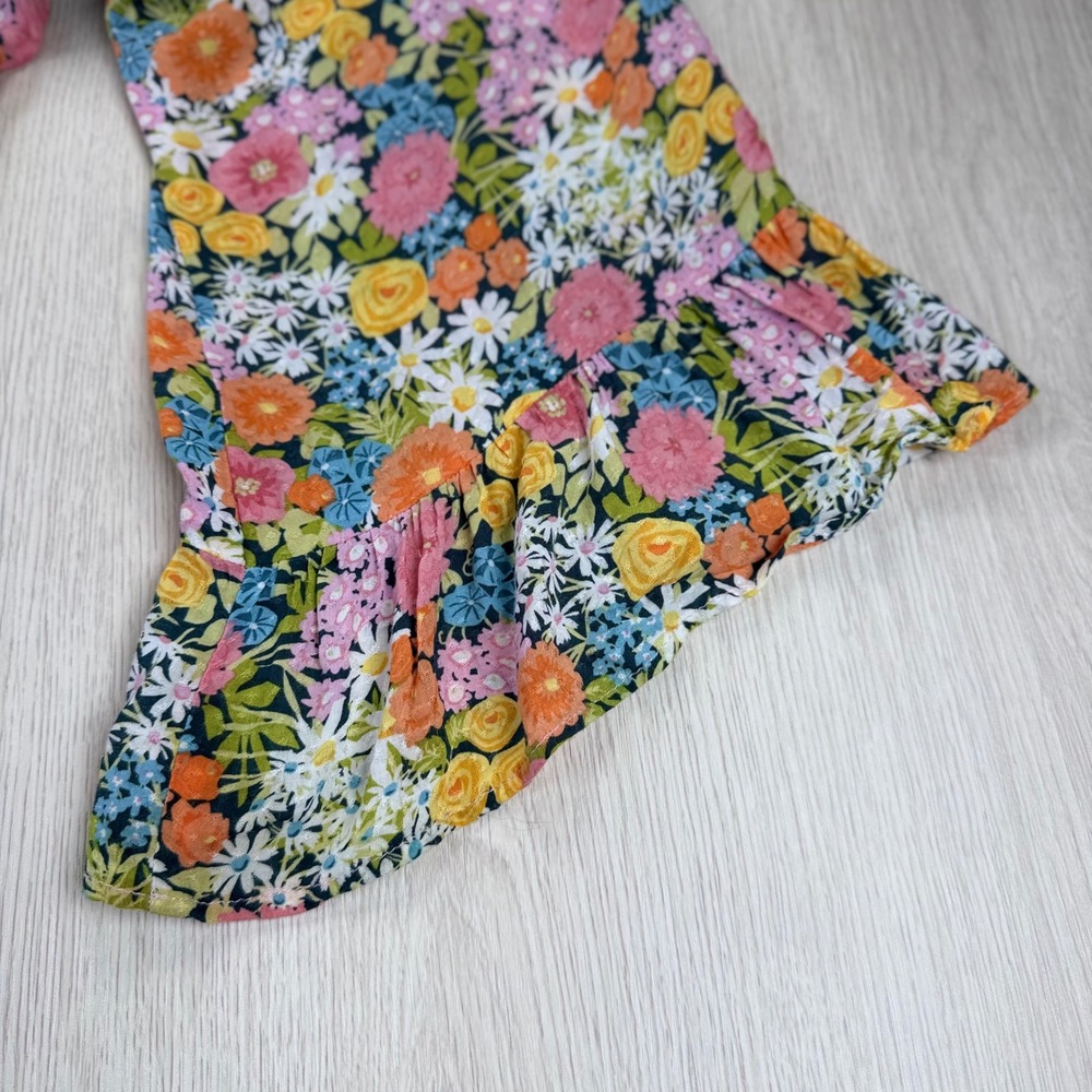 Floral‎ Mini Dress Show Me Your Mumu XS Boho Cottagecore Tiered Babydoll - Picture 6 of 6